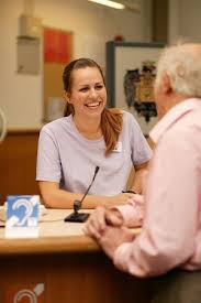 reception desk with induction loop