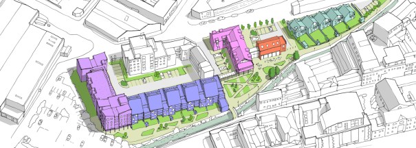 sketch of an urban area from project